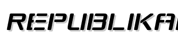 Republikaps-Italic font